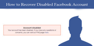 How to Recover Disabled Facebook Account