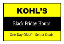 Kohls Black Friday Hours