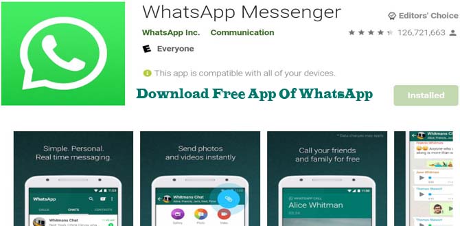 Download Free App Of WhatsApp