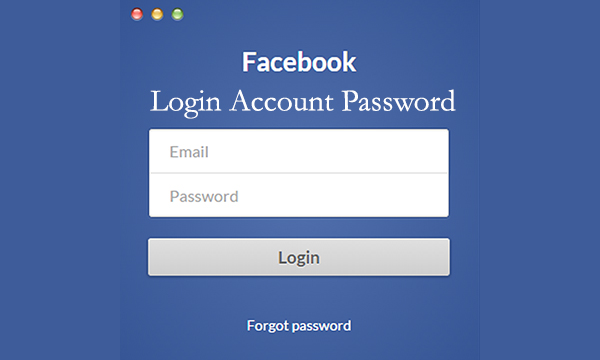Facebook Login Account Password