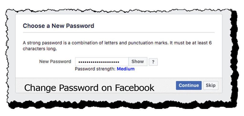 Change Password on Facebook