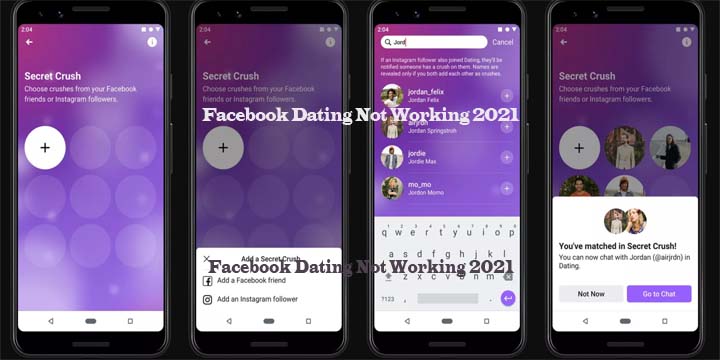 Facebook Dating Not Working 2021