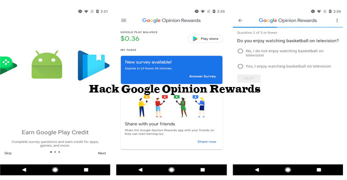 Hack Google Opinion Rewards