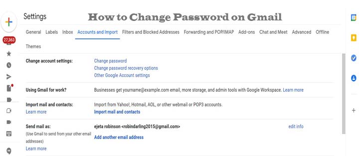 How to Change Password on Gmail