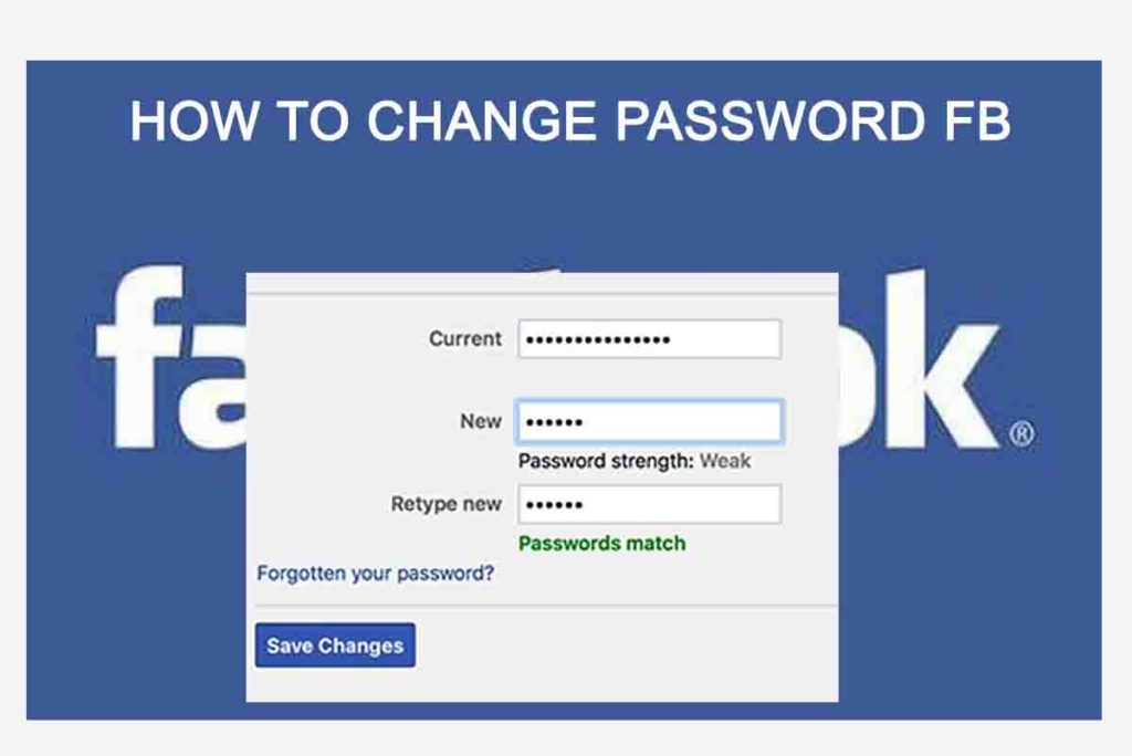 How to change password fb 