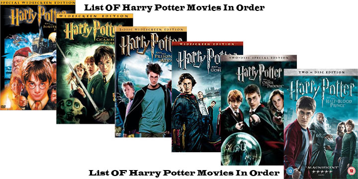 List OF Harry Potter Movies In Order 