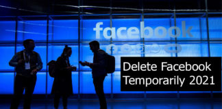Delete Facebook Temporarily 2021