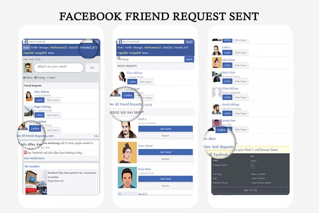 Facebook Friend Request Sent 