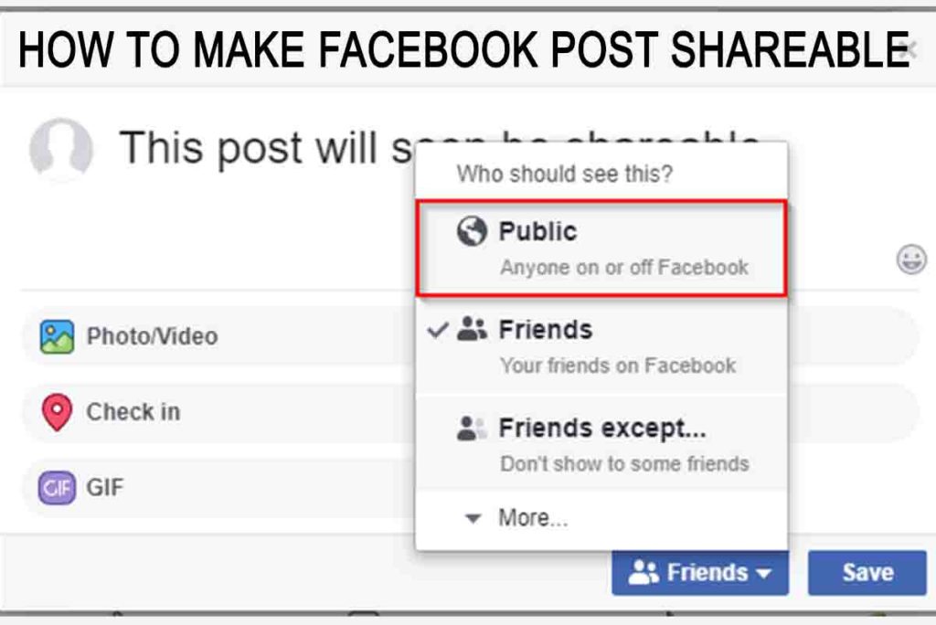 How To Make Facebook Post Shareable 