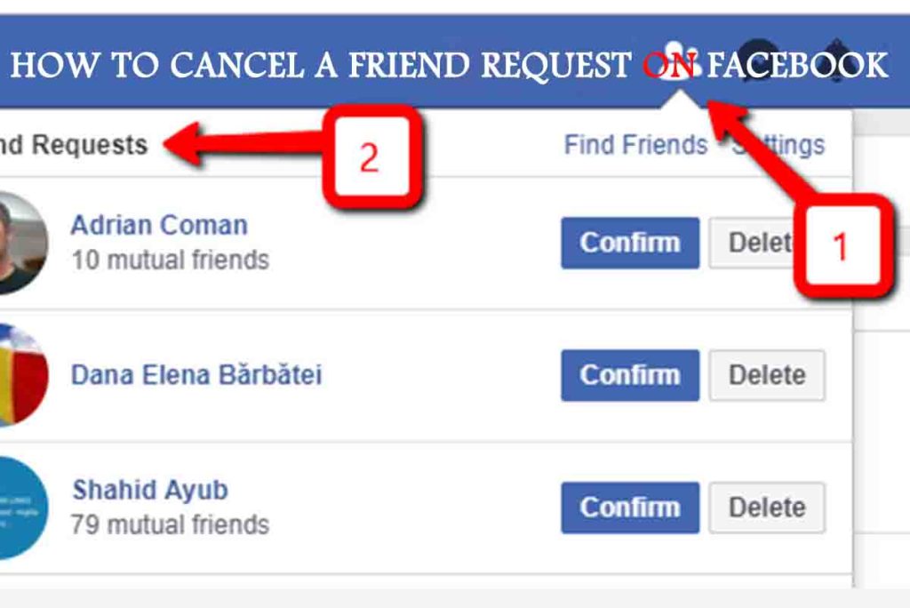 How to Cancel a Friend Request on Facebook 