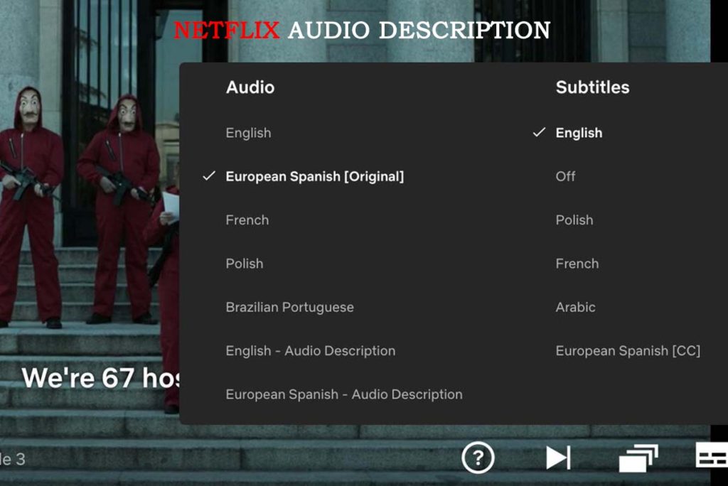 Netflix Audio Description