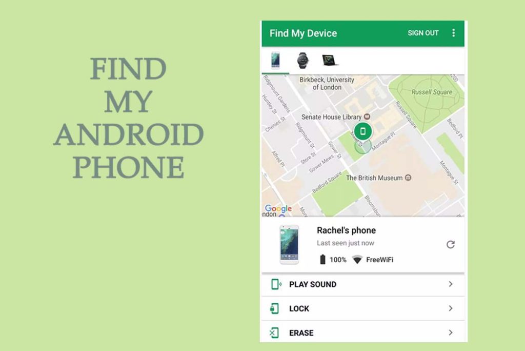 Find My Android Phone