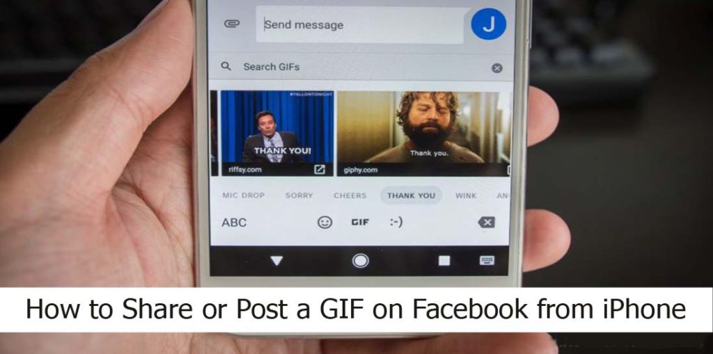 How to Share or Post a GIF on Facebook from iPhone