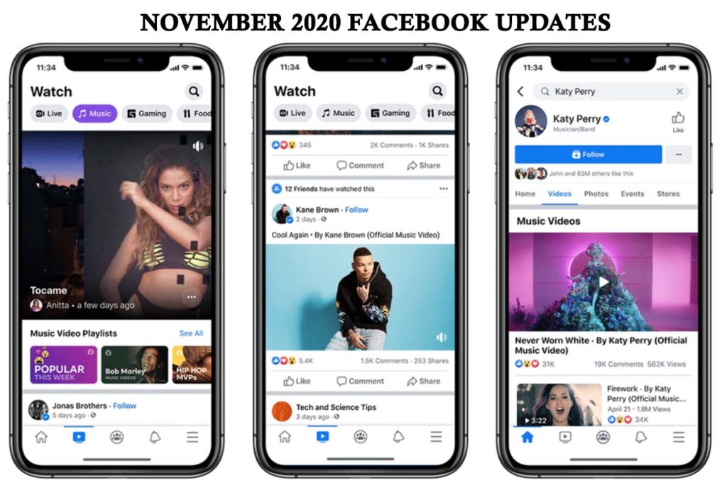 November 2020 Facebook Updates