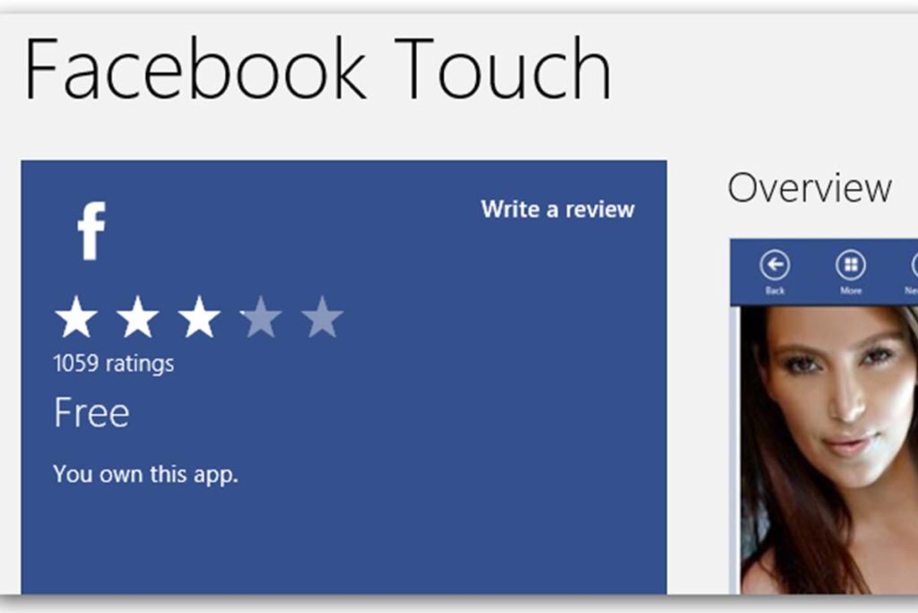 The Facebook Touch