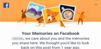 Facebook Memories for Me