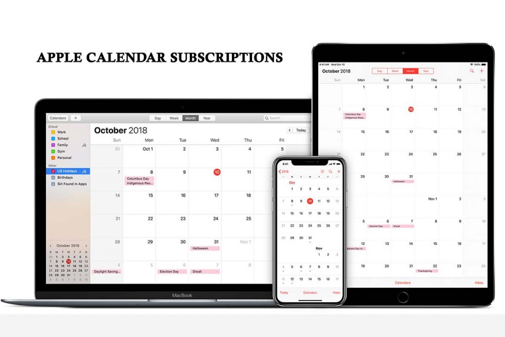Apple Calendar Subscriptions
