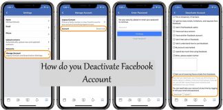 How do you Deactivate Facebook Account