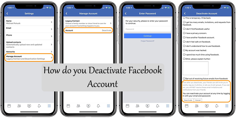 How do you Deactivate Facebook Account
