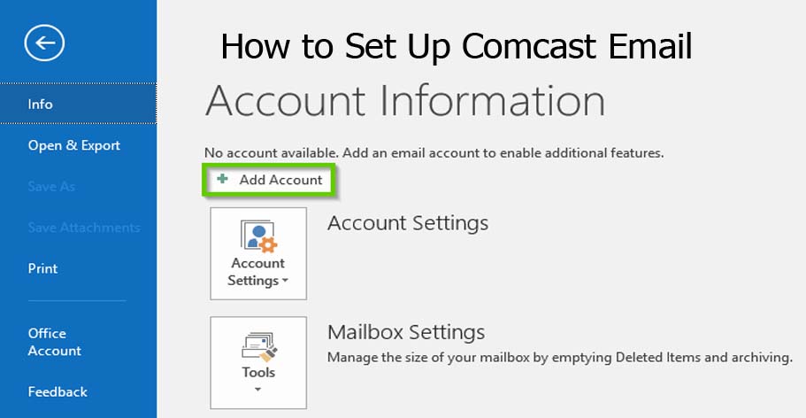 How to Set Up Comcast Email