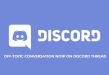 Off-Topic Conversation Now on Discord Thread