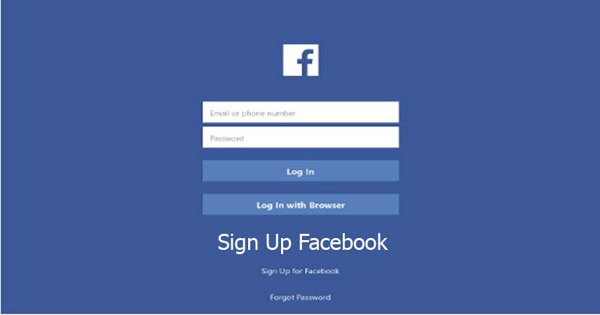 Sign Up Facebook
