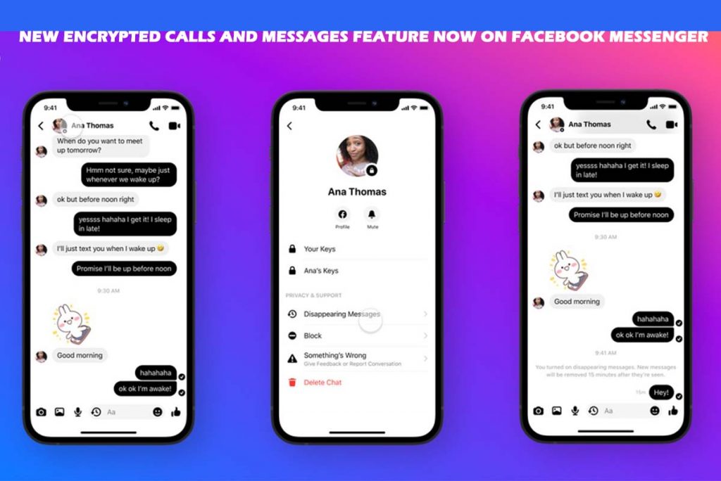 New Encrypted Calls and Messages Feature Now on Facebook Messenger