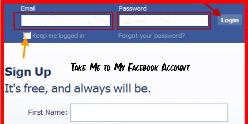 Take Me to My Facebook Account