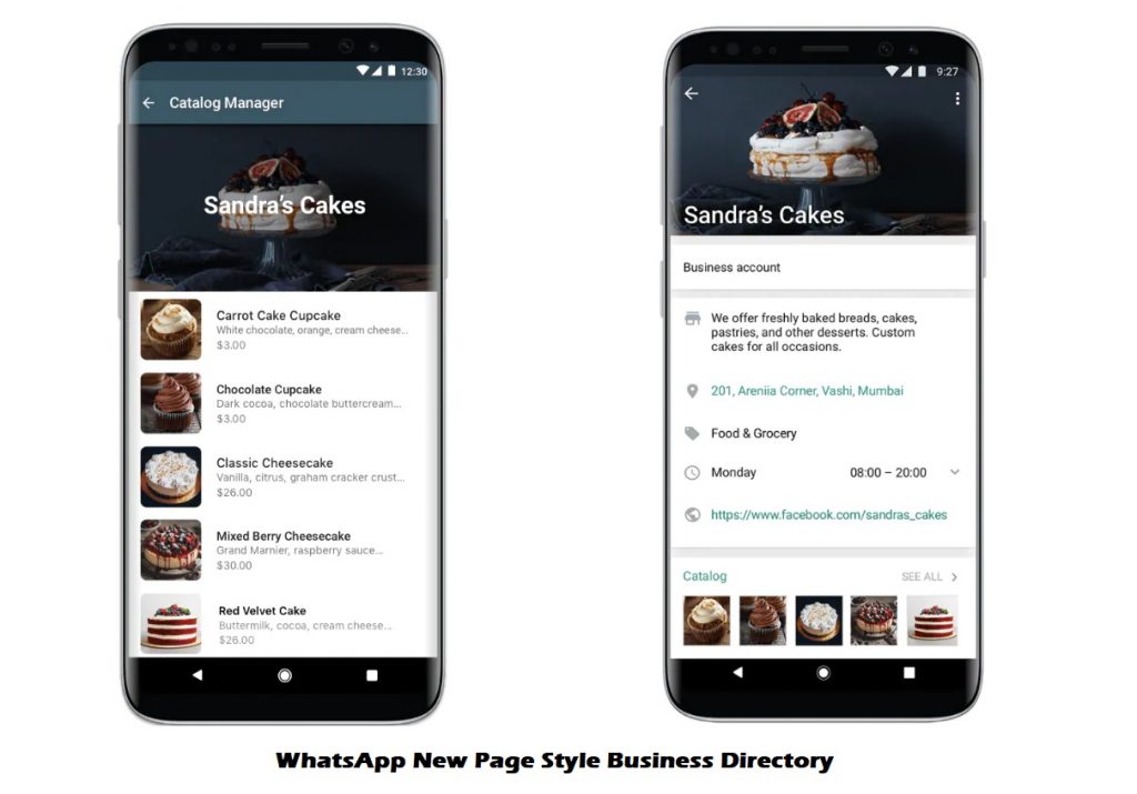 WhatsApp New Page Style Business Directory