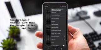 How to Enable Android Dark Mode for Google Slides, Sheets, and Docs