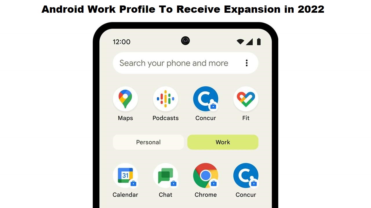 Android Work Profile To Receive Expansion in 2022