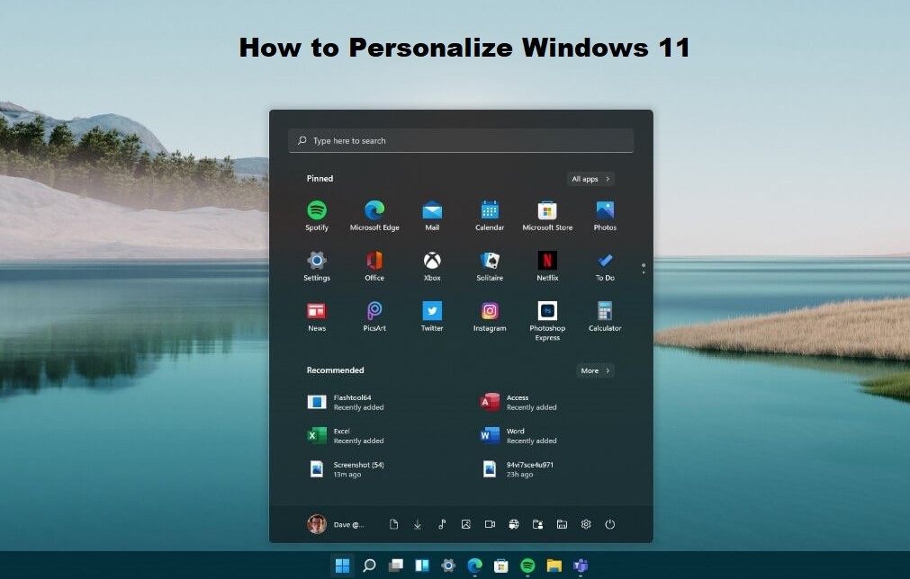 How to Personalize Windows 11