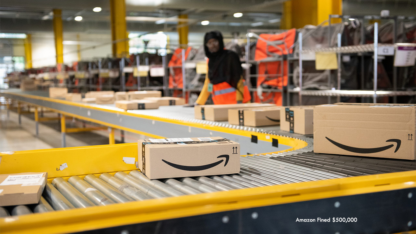 Amazon Fined $500,000