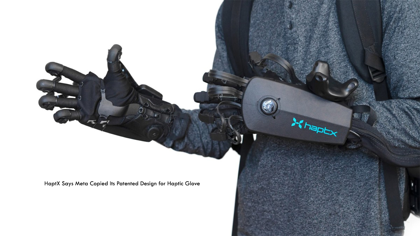 HaptX Says Meta Copied Its Patented Design for Haptic Glove