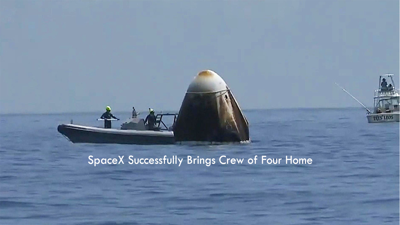 SpaceX Successfully Brings Crew of Four Home