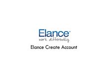 Elance Create Account