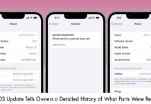 New IOS Update Tells Owners a Detailed History of What Parts Were Replaced