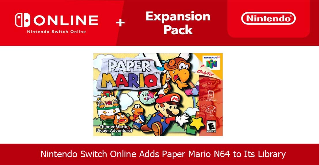Nintendo Switch Online Adds Paper Mario N64 to Its Library