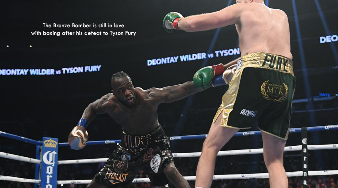 The Bronze Bomber is still in love with boxing after his defeat to Tyson Fury