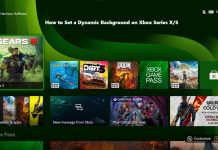 How to Set a Dynamic Background on Xbox Series X/S