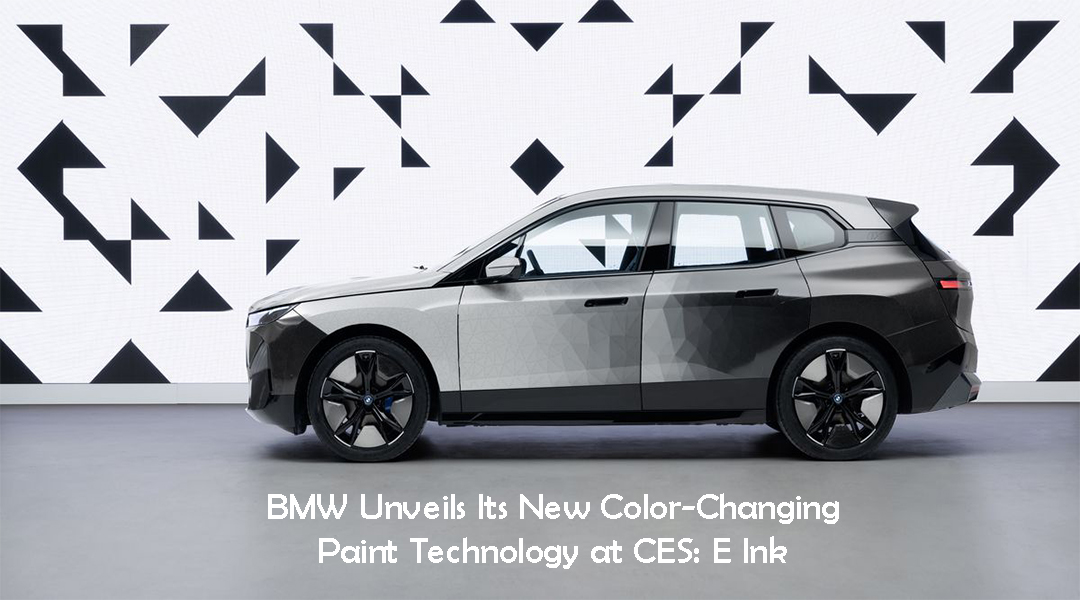 BMW Unveils Its New Color-Changing Paint Technology at CES: E Ink