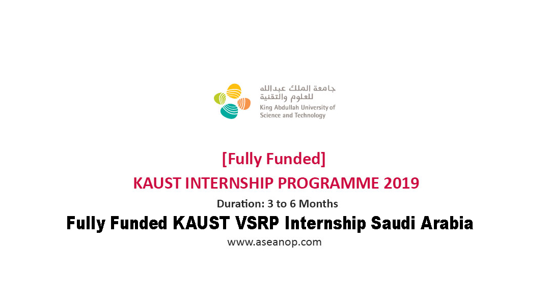 Fully Funded KAUST VSRP Internship Saudi Arabia