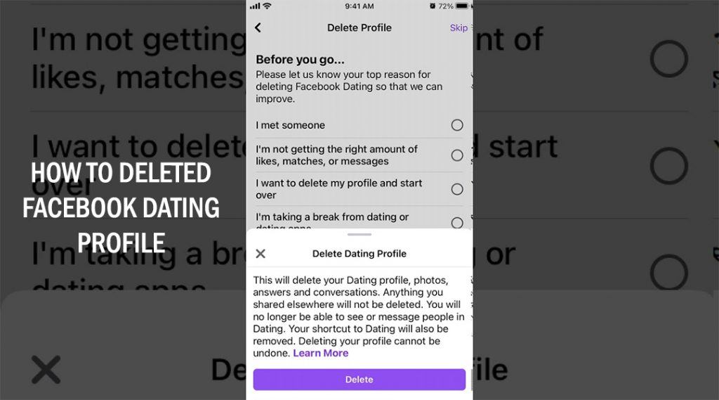 How to Deleted Facebook Dating Profile