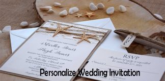 Personalize Wedding Invitation