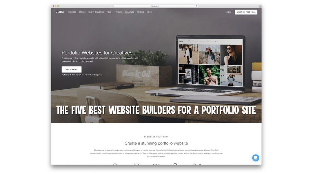 The five best website builders for a portfolio site