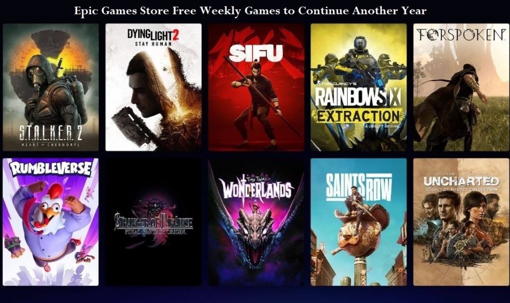 Epic Games Store Free Weekly Games to Continue Another Year
