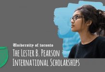 The Lester B. Pearsonal International Student Scholarships 2022