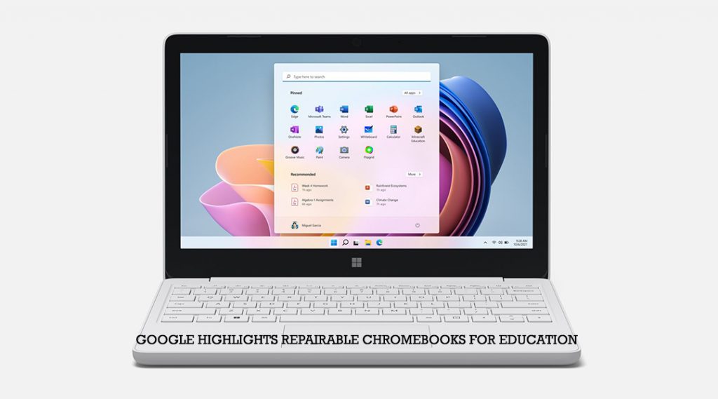 Google Highlights Repairable Chromebooks for Education