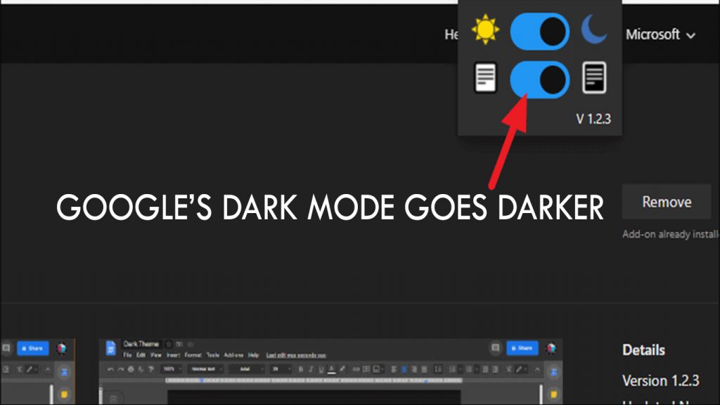 Google’s dark mode goes darker