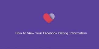 How to View Your Facebook Dating Information